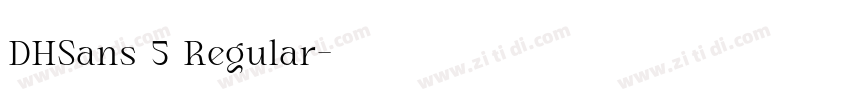 DHSans 5 Regular字体转换 DHSans 5 Regular字体转换